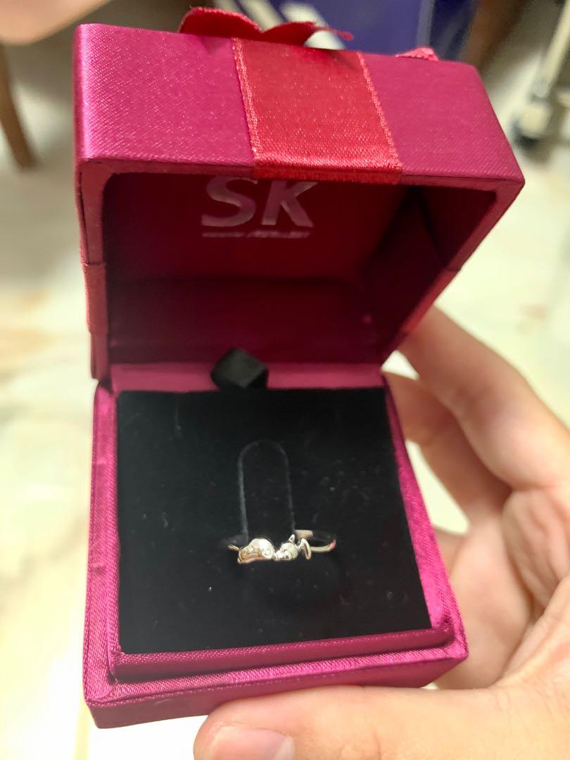 Sk Band Rings SK Jewellery white gold snoopy ring, Women's Fashion, Jewelry ...
