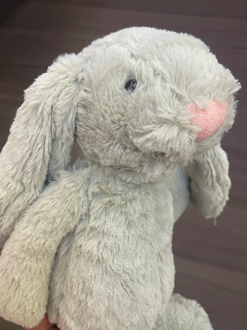 plush grey bunny