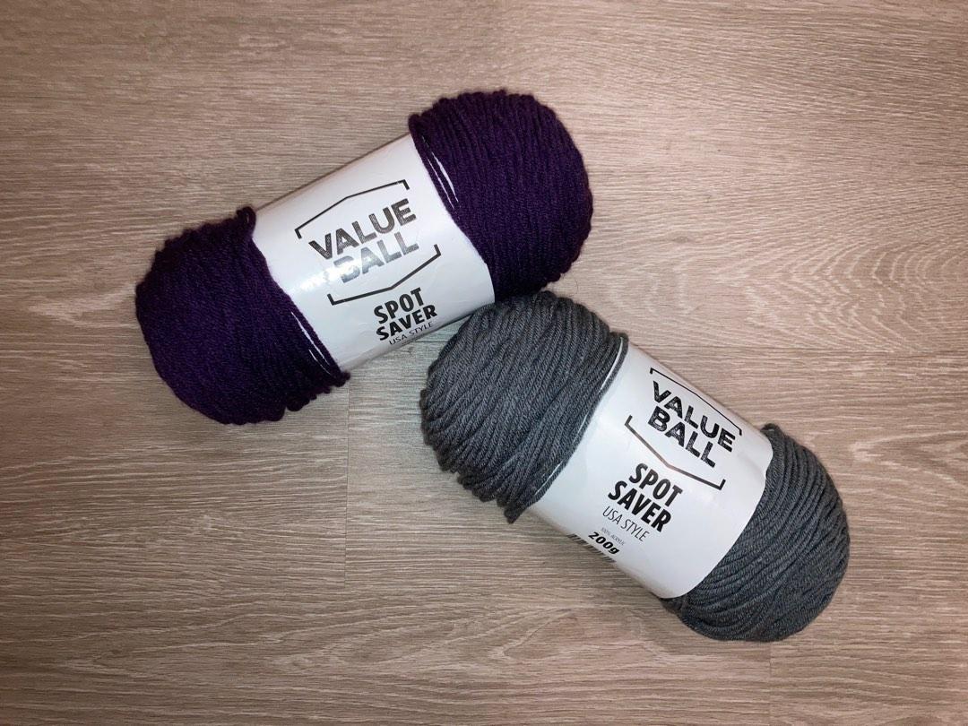 spot saver yarn grey/purple, Hobbies Toys, Stationery Craft