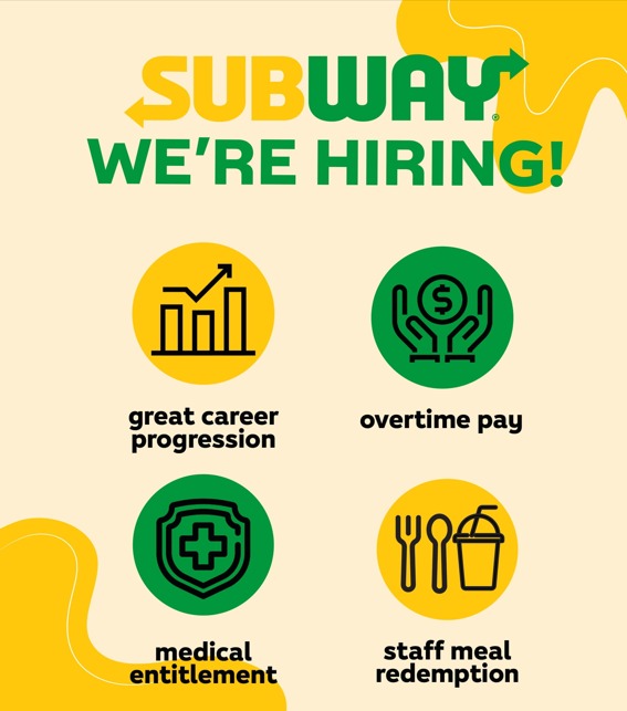 Subway Sandwich Artist (Students are Jobs, Hospitality, F&B