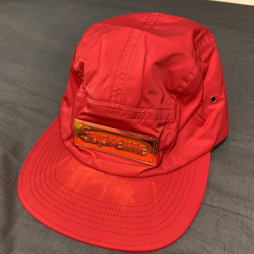 Supreme iridescent logo camp cap discount