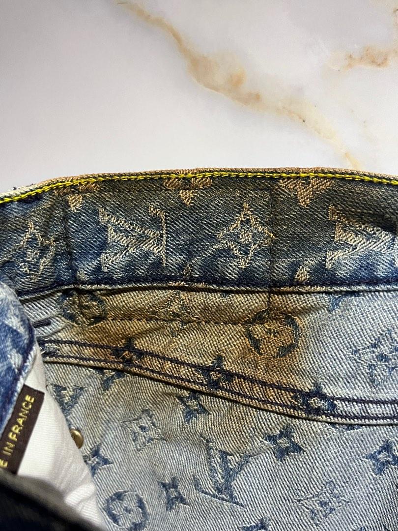 Supreme x Louis Vuitton Jacquard Denim 5Pocket Monogram Jeans  eBay