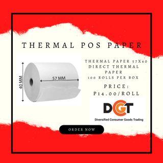 THERMAL POS PAPER 57MM X 40MM