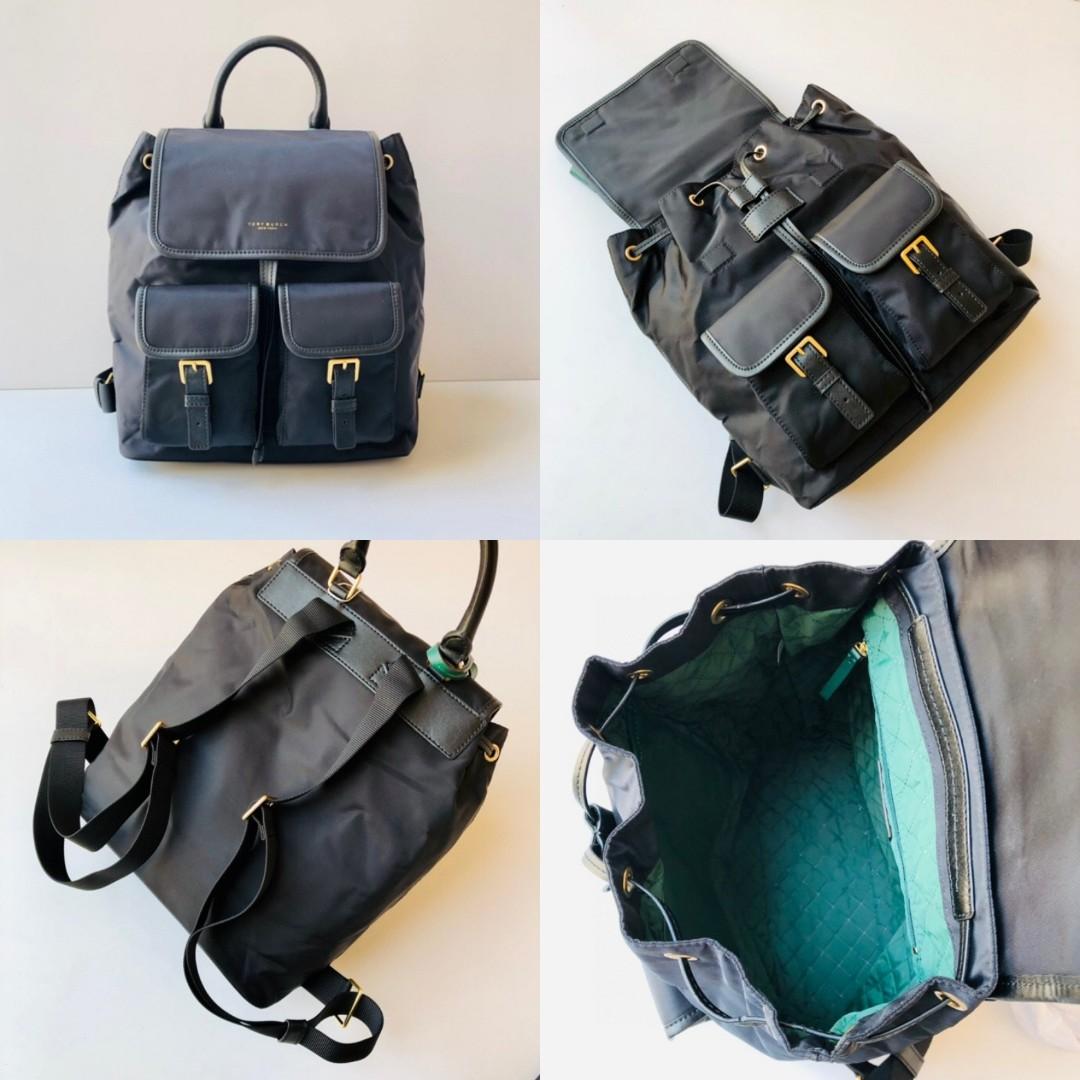 Tory burch perry nylon flap backpack on sale
