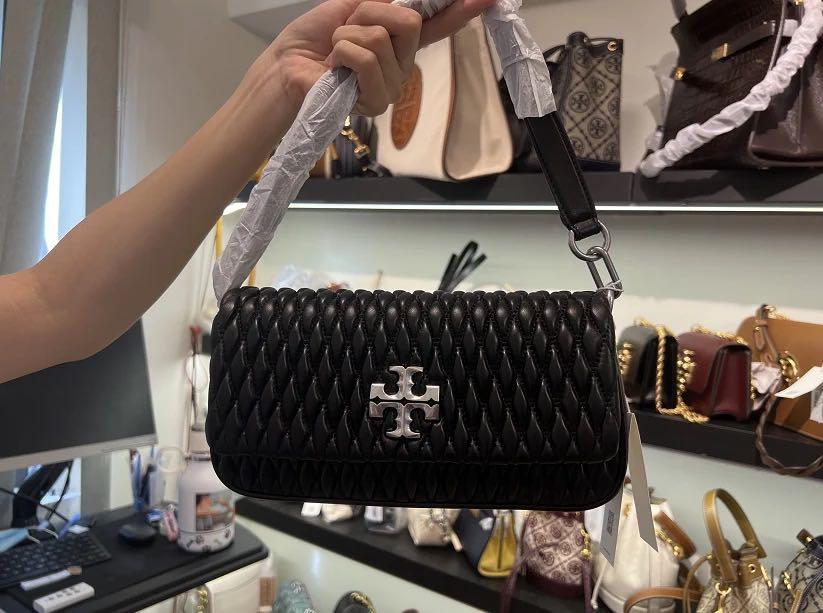 Tory Burch small Kira Flap Bag ruched shoulderbag slingbag, Luxury, Bags &  Wallets on Carousell