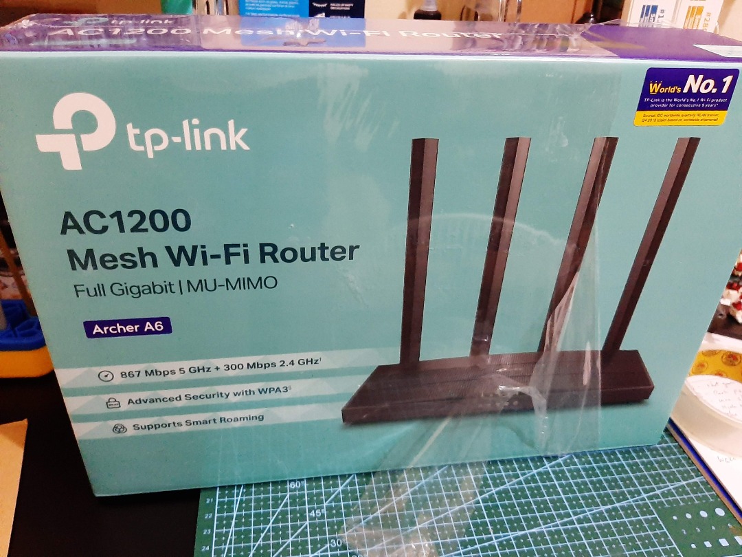 TP-Link ARCHER A6 AC1200 Wireless MU-MIMO Gigabit Router | Dual Band ...