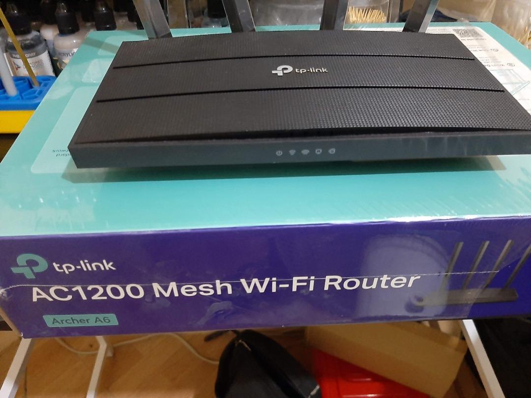 TP-Link ARCHER A6 AC1200 Wireless MU-MIMO Gigabit Router | Dual Band ...