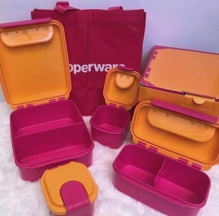 Tupperware Plastic Snack Box Klik Klak Container 250ml set of 3 pieces -  Grace Basket