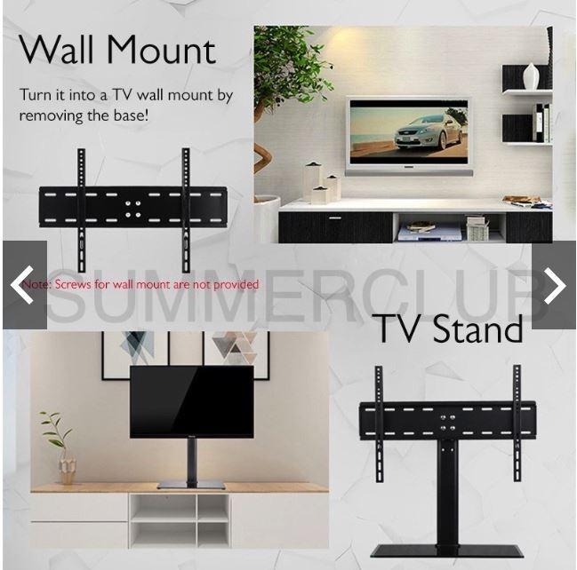 TV Stand Universal Wall Mount On Table Or Console For 2665 inch VESA