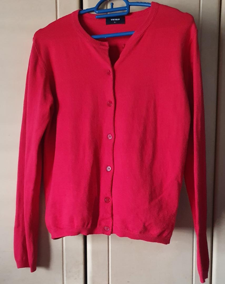 Uniqlo Red Cardigan Women s Fashion Coats Jackets and Outerwear