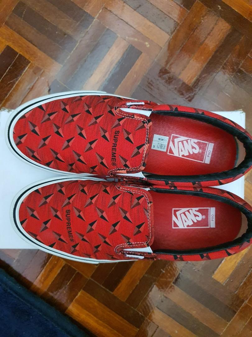 Vans slip on Supreme Diamond Men s Fashion Footwear Sneakers on