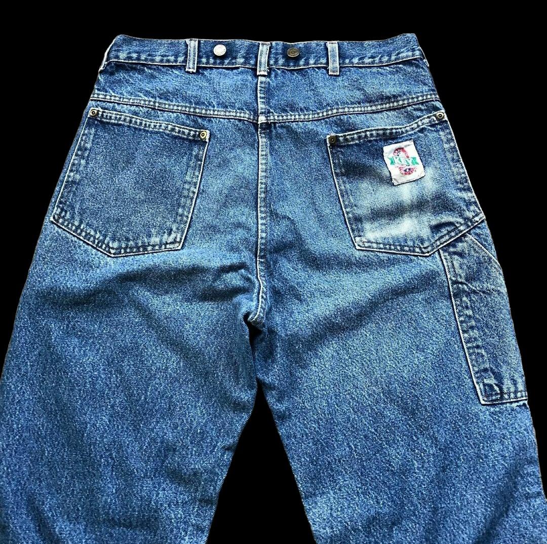 Vintage Key Workwear Denim Pants, Men's Fashion, Bottoms, Jeans on