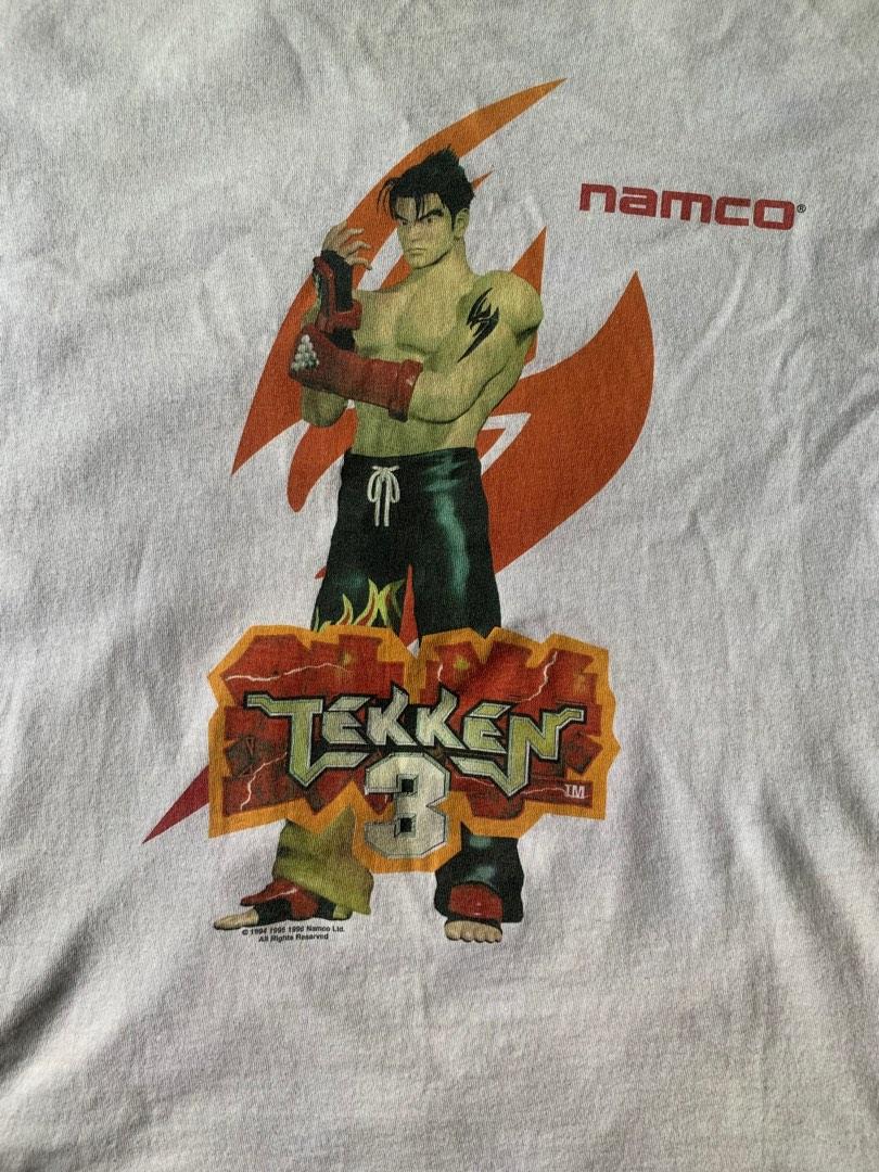 vintage tshirt tekken 3 cr 1994, Fesyen Pria, Pakaian , Atasan di