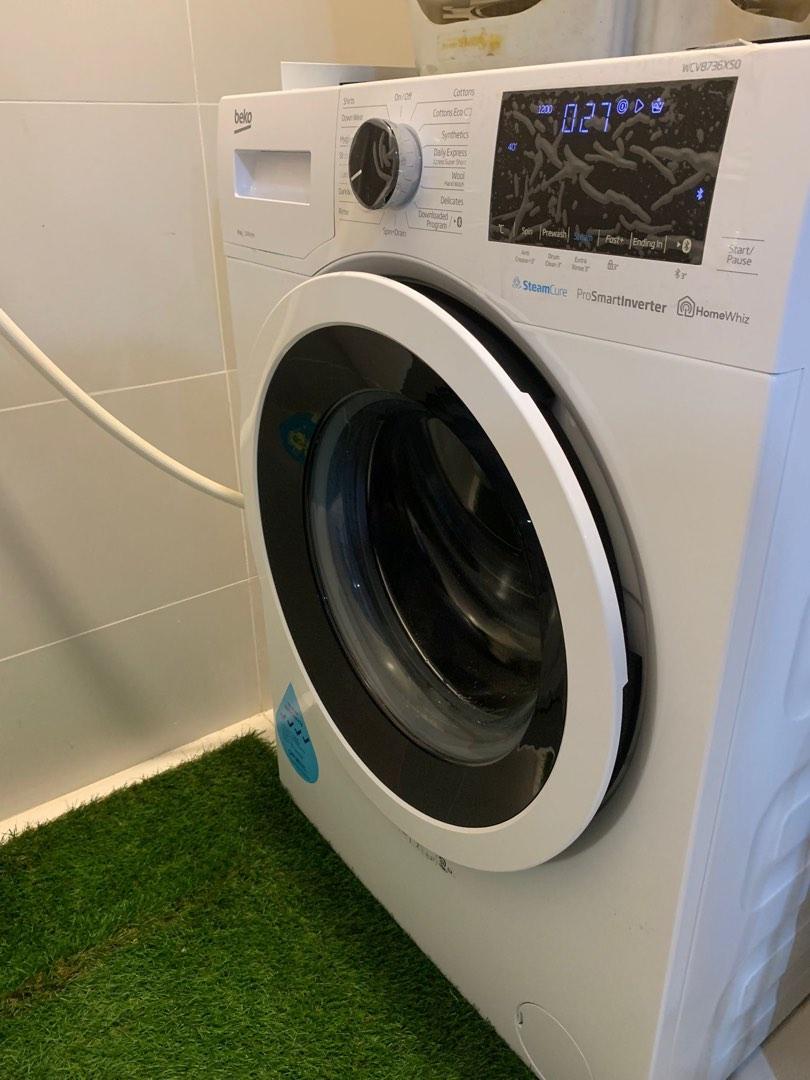 Front Load Washing Machine (10 Kg, 1400 Rpm) BFL1010W BEKO, 47 OFF