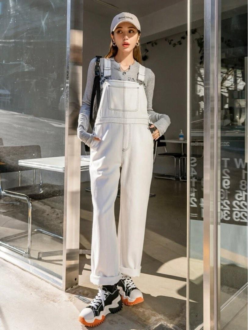 White new arrivals baggy overalls