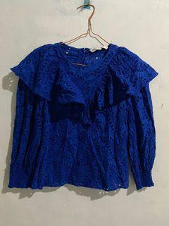 Zara blouse / zara lace top