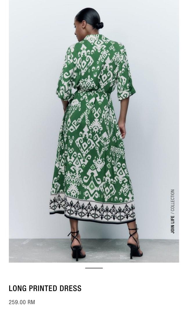 Zara green dress