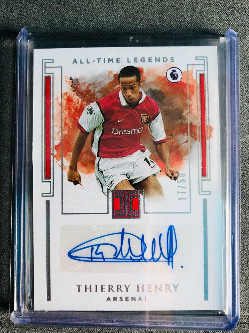 2019-20 Panini Impeccable Thierry Henry All Time Legends Auto /50 