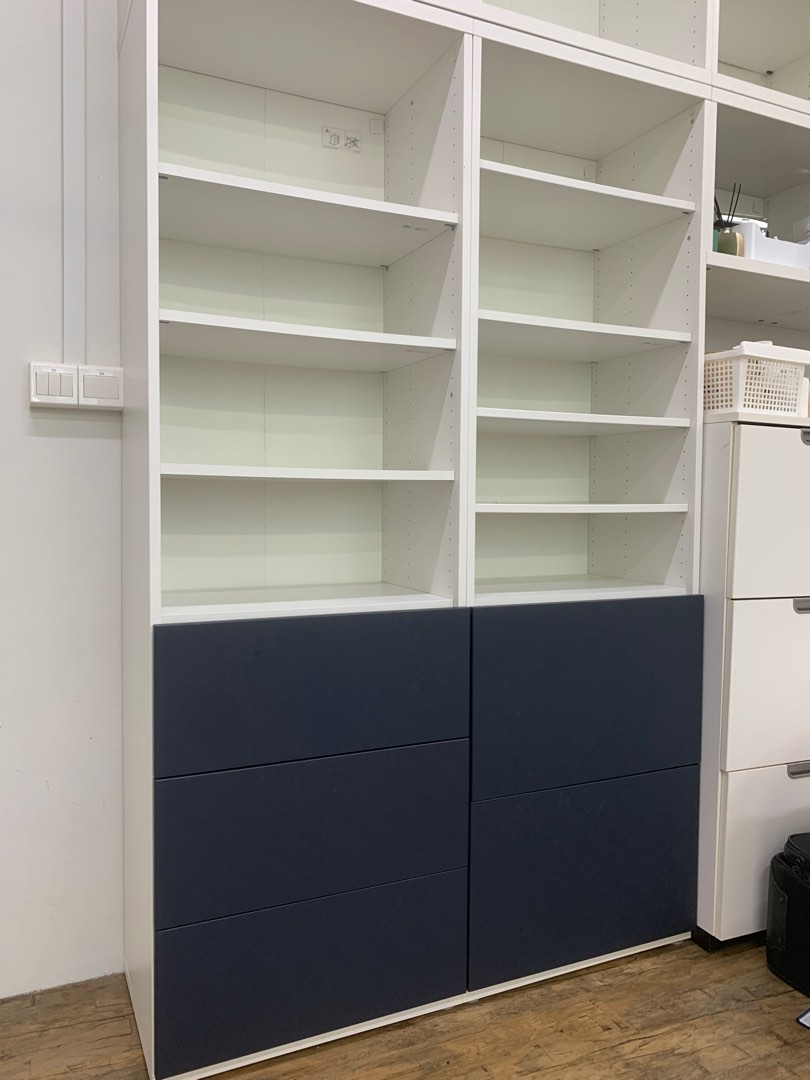 2 x IKEA Besta standing shelving set, Furniture & Home Living