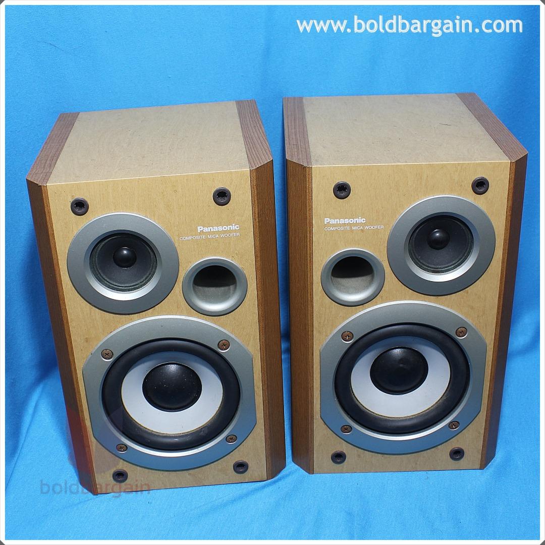 2x Authentic Panasonic SBHD53 Dynamic Bookshelf Speakers 100W Stereo Speaker System 6 Ohm