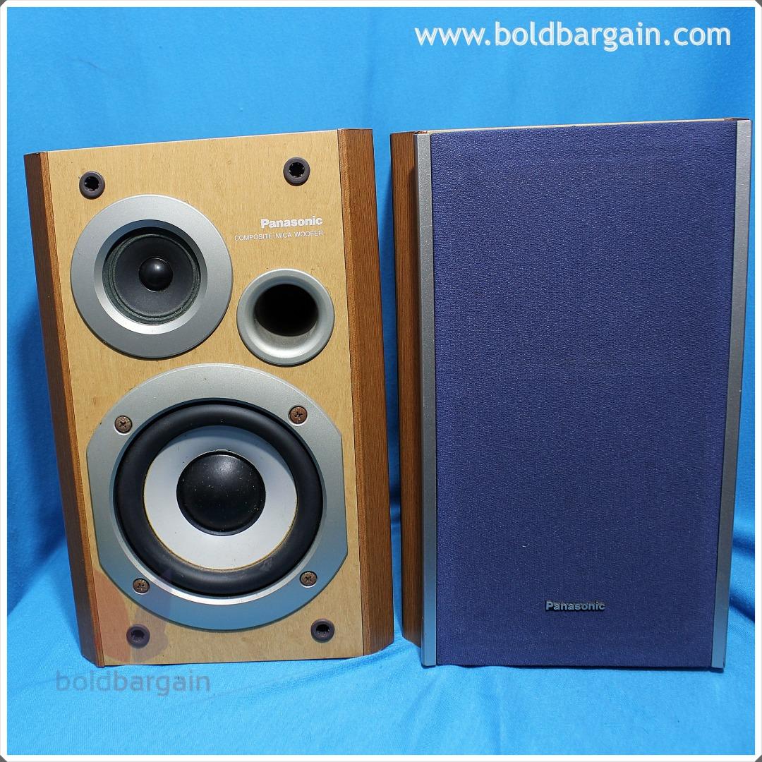 2x Authentic Panasonic SBHD53 Dynamic Bookshelf Speakers 100W Stereo Speaker System 6 Ohm