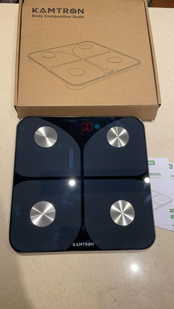 3636) KAMTRON Smart Body Fat Scales Bathroom Scales Body Composition