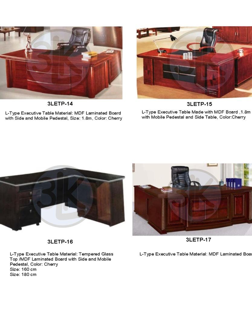 3LET2P-03 Executive Table / Boss Table / Manager Table, Furniture ...