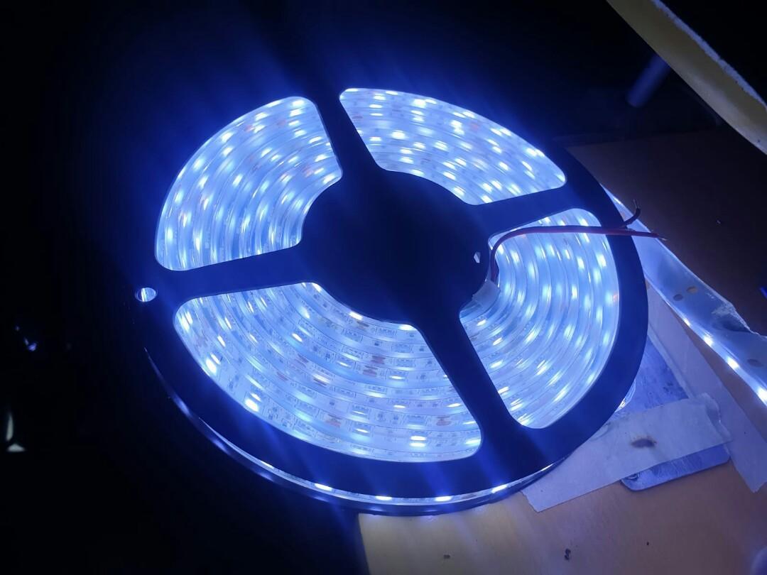 120V LED Strip Lights Blue Custom Cuts, Blue Light Led