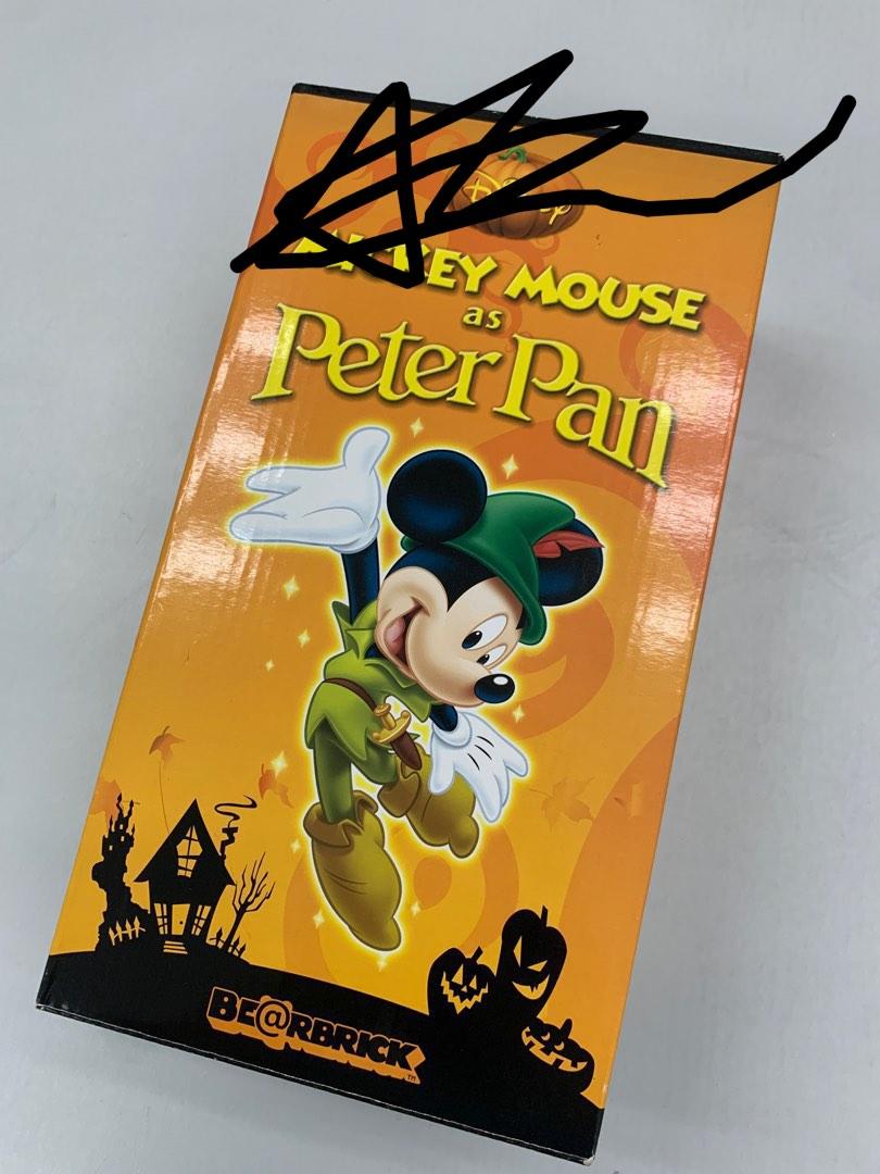 全新2009 400% Bearbrick Disney 迪士尼Mickey Mouse as Peter Pan 