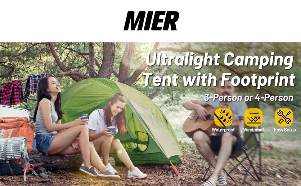 Mier 3 person camping tent online
