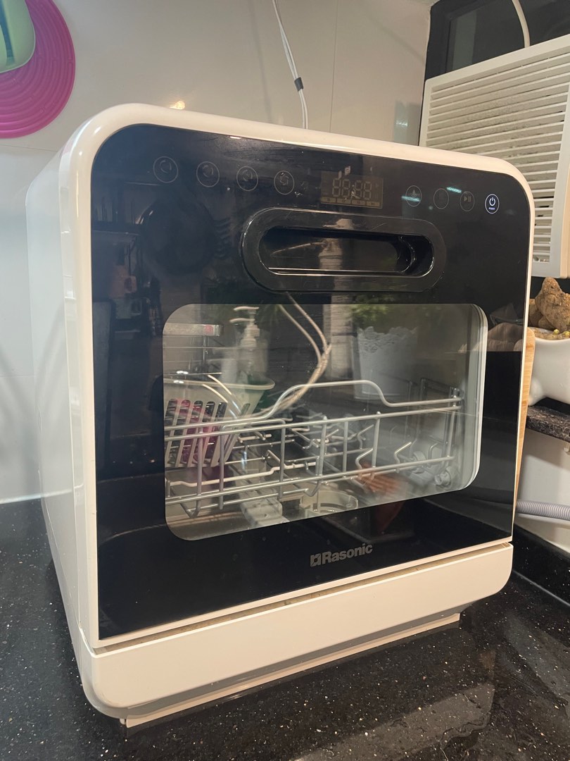 樂信 Rasonic 座檯式洗碗碟機 RDWJ6W dishwasher, 家庭電器, 廚房電器, 洗碗碟機 Carousell