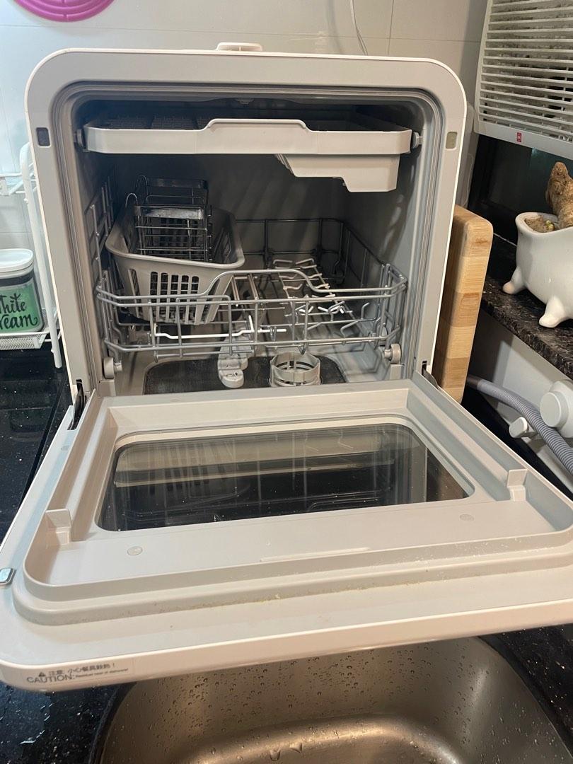 樂信 Rasonic 座檯式洗碗碟機 RDWJ6W dishwasher, 家庭電器, 廚房電器, 洗碗碟機 Carousell