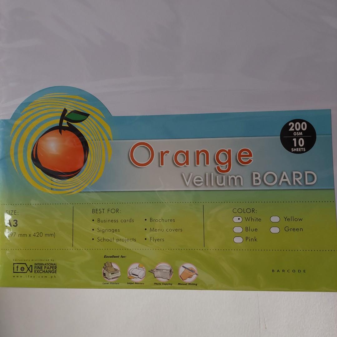 A3 Vellum Board (10pcs), Hobbies & Toys, Stationary & Craft, Stationery & School Supplies on