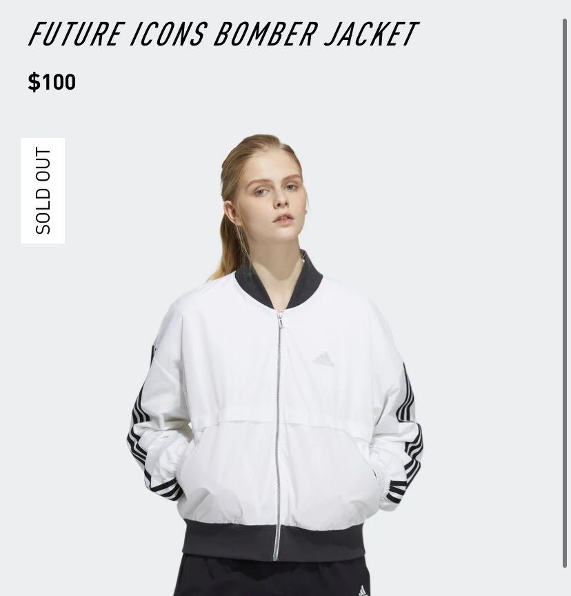 White adidas bomber deals jacket