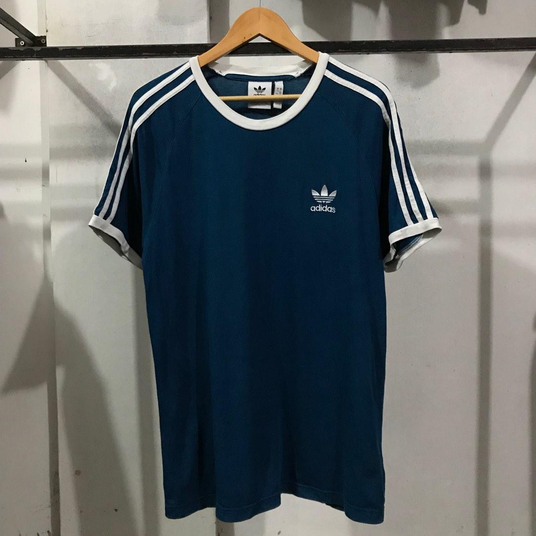 ADIDAS - DODGERS Blue Jersey, Fesyen Pria, Pakaian , Atasan di Carousell