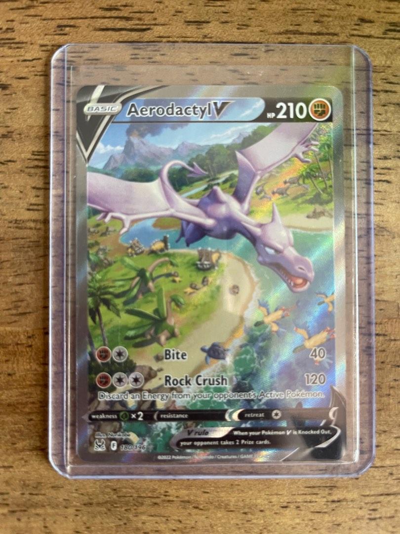 Aerodactyl V 180/196 - Pokémon Extended Artwork Protective Card Displa –  KantoForge