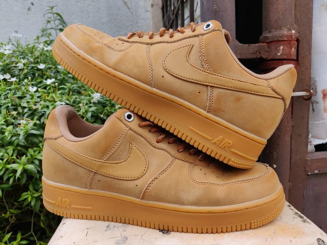 Air force one brown sole best sale