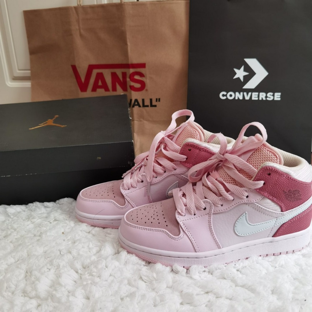 digital pink jordan ones