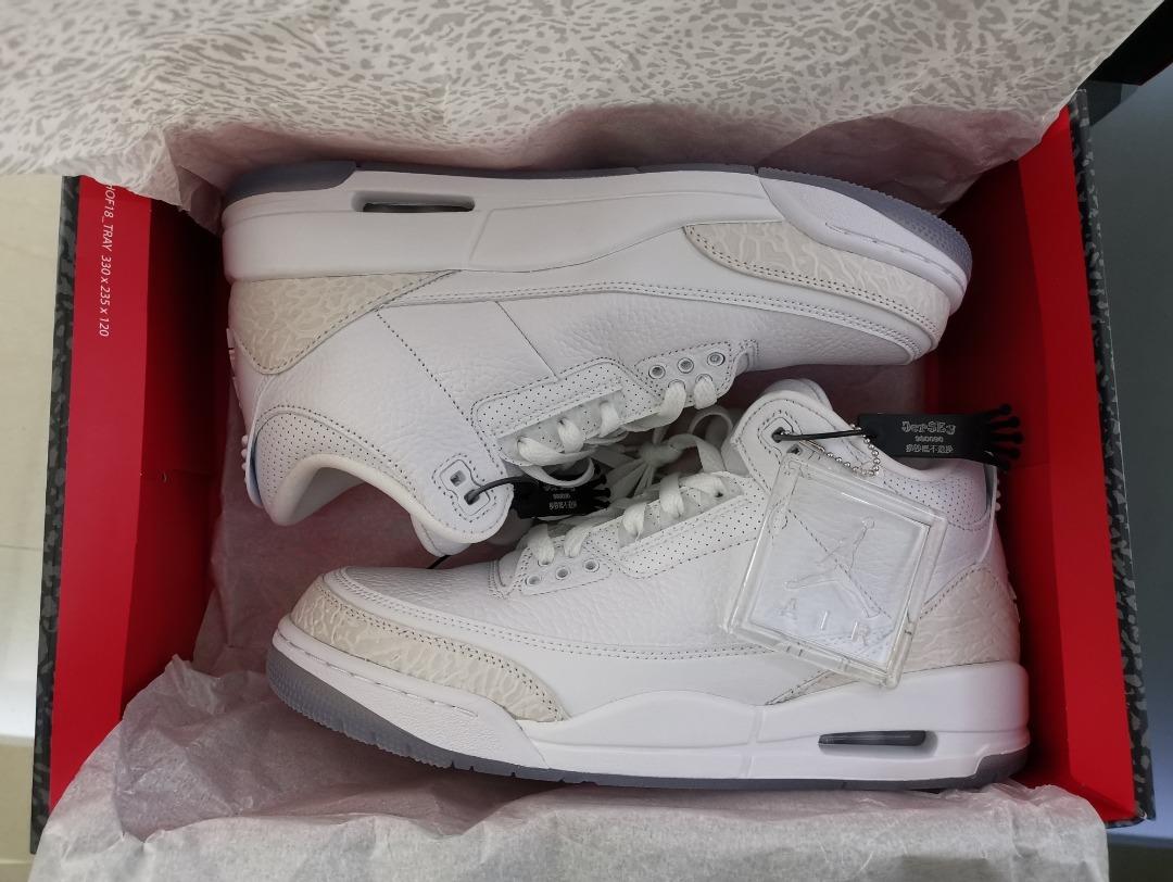 Nike air jordan cheap 3 retro pure white