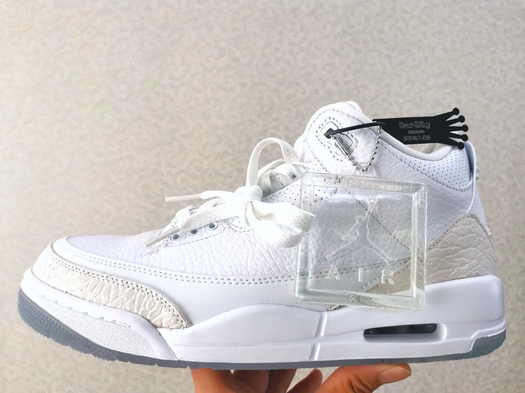 Nike air jordan cheap 3 retro pure white