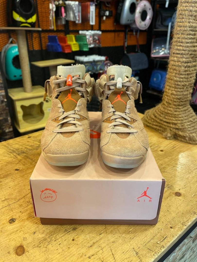 AJ6 TRAVIS SCOTT BRITISH KHAKI Men s Fashion Footwear