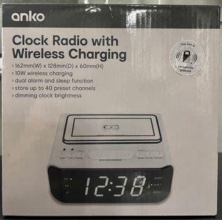 Anko Clock Radio with Wireless Charging