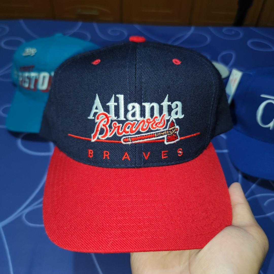 Atlanta Braves Vintage Cap, Men's Fashion, Watches & Accessories