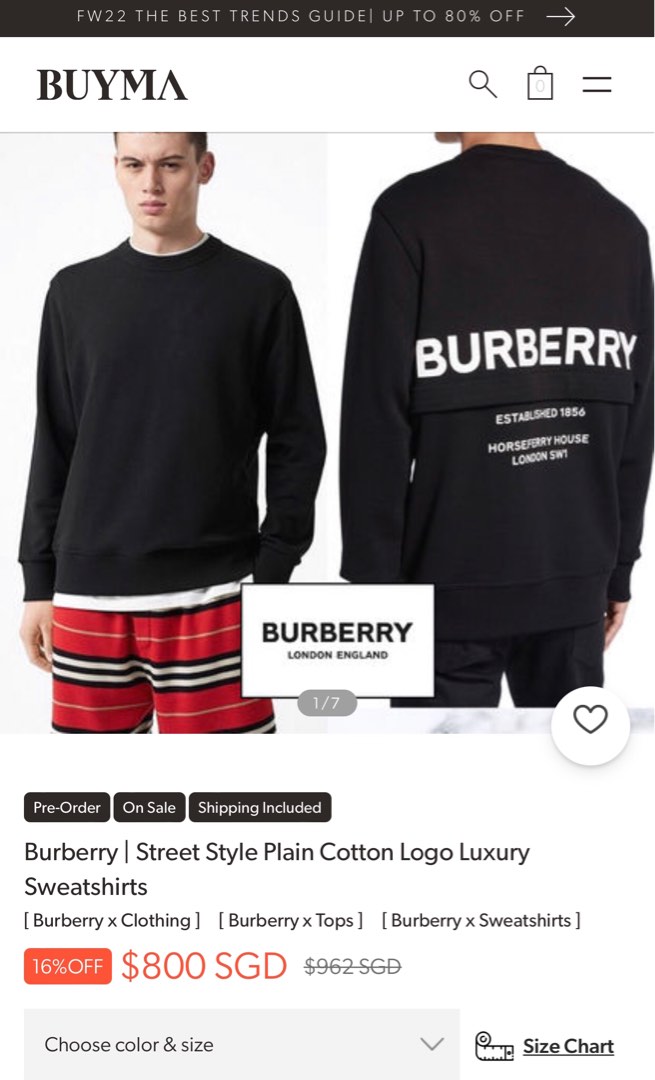 Burberry 800 cheap number guide