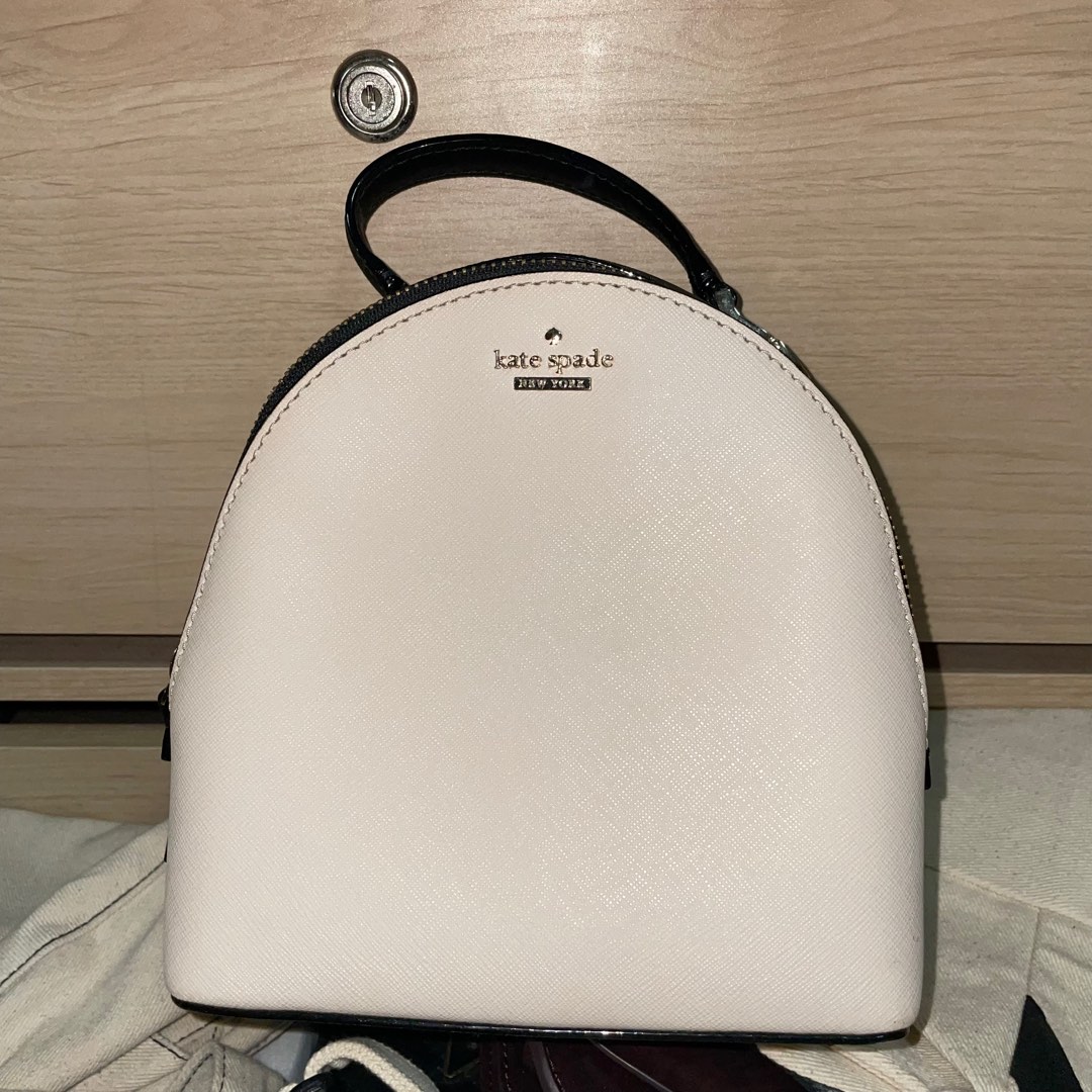 AUTHENTIC KATE SPADE Cameron Street BinX 2 way Mini Backpack in TUSK BLACK Women s Fashion Bags Wallets Shoulder Bags on Carousell