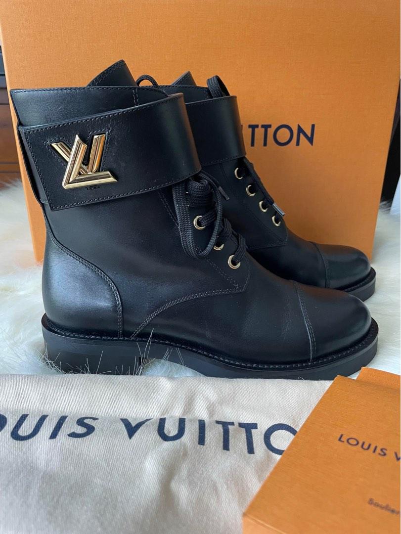 Louis Vuitton LV Monogram Wonderland Flat Ranger Combat boots 38.5