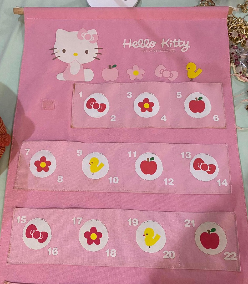 Authentic Vintage Hello Kitty Hanging Organizer, Hobbies & Toys, Toys