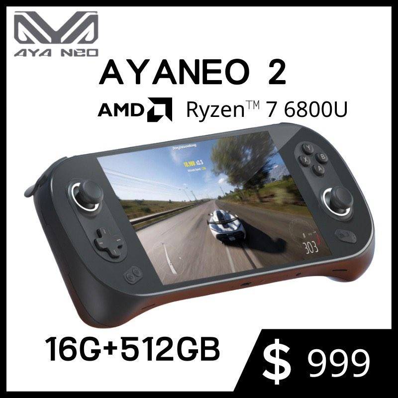 AYANEO 2 AMD RYZEN 7 6800U 16G+512G Windows 掌機, 電腦＆科技, 手提
