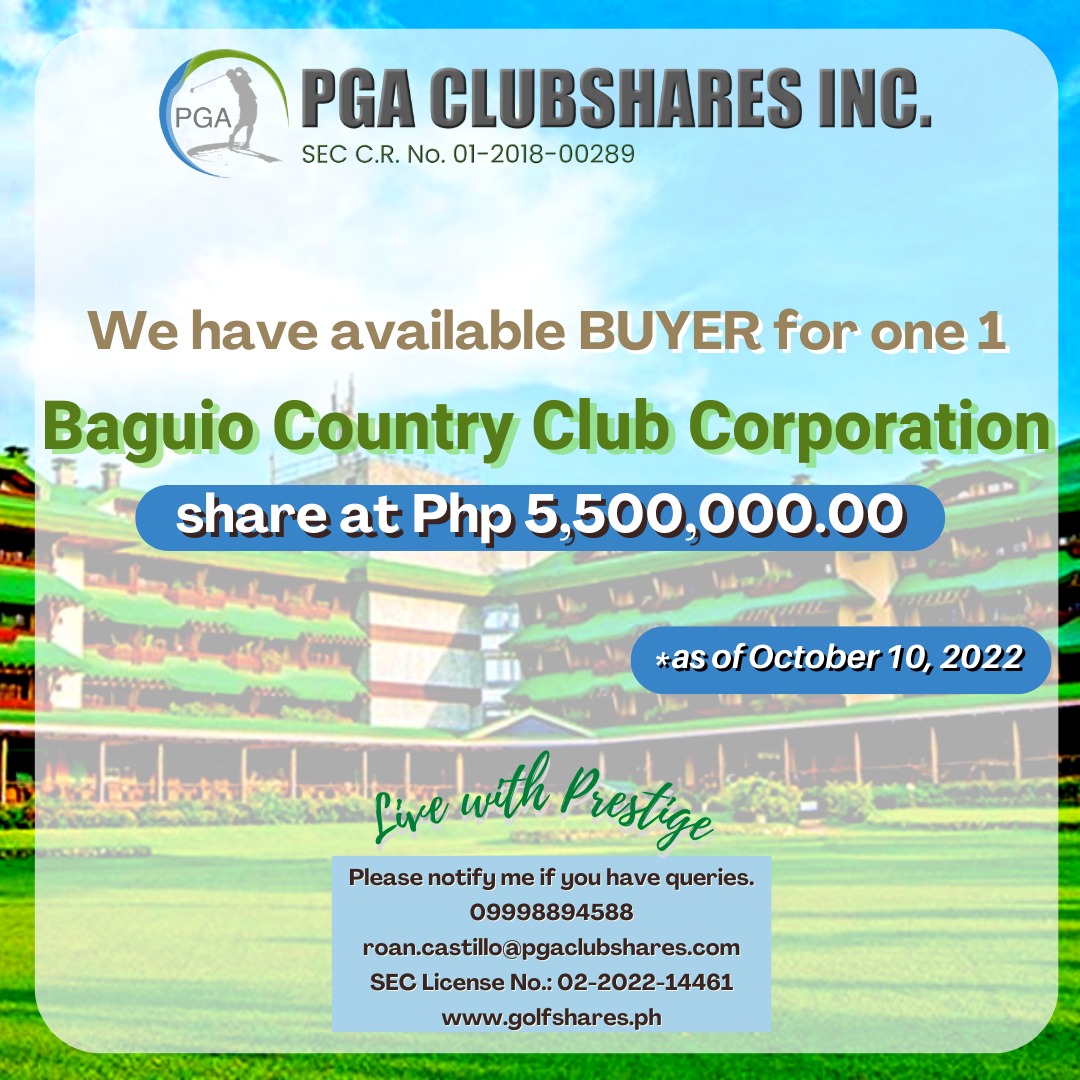 BAGUIO COUNTRY CLUB, Sports Equipment, Sports & Games, Golf on Carousell