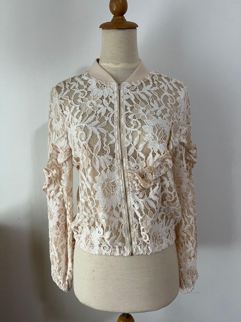 Fluted Lace Bergen Cardigan